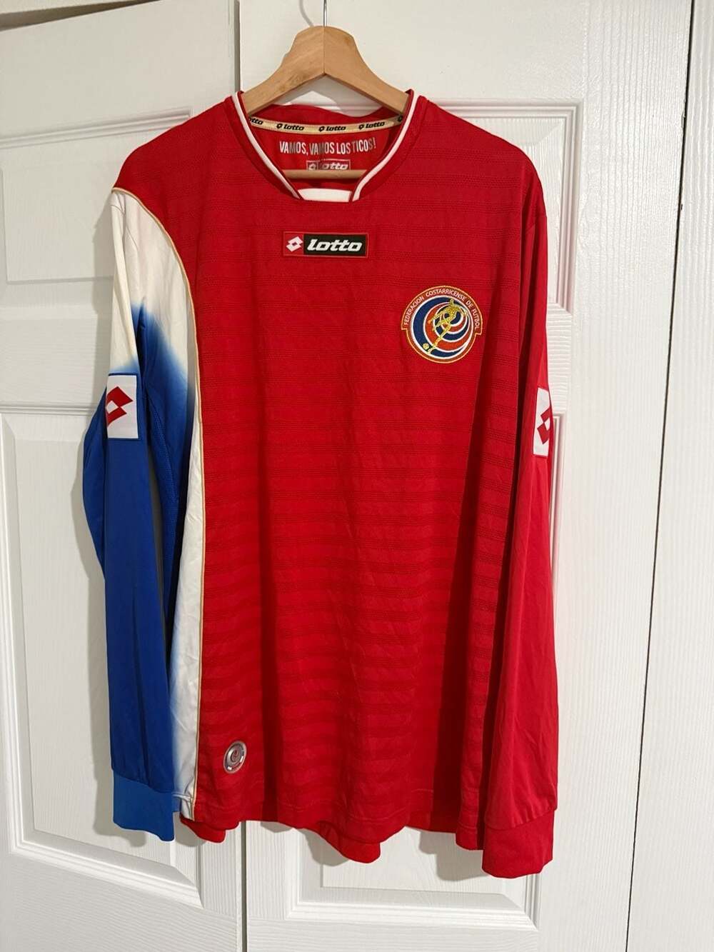 Lotto Costa Rica 2014 World Cup L/S Home Jersey Size XL
